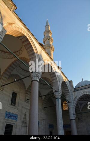 Das 16. Jahrhundert Suleymaniye Moschee, die Größte osmanische Moschee in Istanbul, Türkei Stockfoto