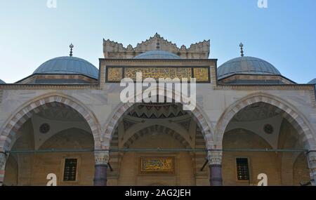 Das 16. Jahrhundert Suleymaniye Moschee, die Größte osmanische Moschee in Istanbul, Türkei Stockfoto