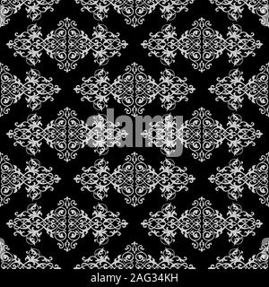 Fleur de Lis Arabische geometrische Muster Nahtlose wiederholen Hintergrund Stockfoto