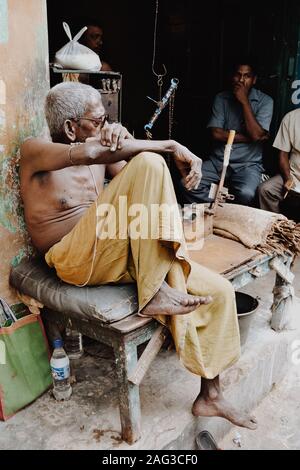 Statue artisan in Kalkutta arbeiten Stockfoto