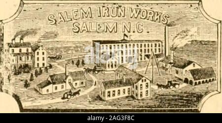 . Beschreibende Skizze von Winston - Salem, seine Vorteile und Umgebung, Kernersville, etc. onsumed 1887, 174,843 Pfund wolle andproduced 375,255 Yards der woolengoods. Der Ruf der thesemills ist sehr breit, einige ihrer Pro-dukte in l) een shipi) Ed anderen ausländischen Häfen zu China und und pres-ent Ihr oi-ders sind weit im Voraus ofthe arbeiten Cai) acity. Tiie Frie.se. sai-e für tluMr großzügige Dispo-Sitions und liberalen Umgang witli theiremployees und die jjublic festgestellt. Sie em-Trick über 240 Hände und disburselarge Summen in den wöchentlichen Lohn und ingeneral impiovements (Herr Corpo- ration. F Stockfoto