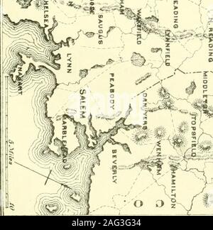 . Die Geologie von New Hampshire: einen Bericht erstellt, der die Ergebnisse der Erkundungen durch die Legislative bestellt. ^i^*^U^ V..,;.^/J, ^, durch. Stockfoto