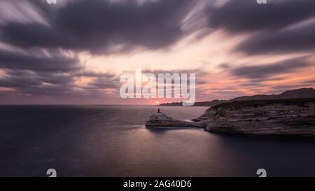 Bonifacio Leuchtturm Stockfoto