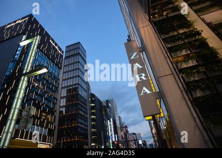 Zara Store in Ginza, Tokyo, Japan Stockfoto