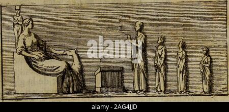 . Recueil d'antiquités égyptiennes, étrusques, greques et Romaines. R E C U El L DANTIQUITÉS ETRUSQUES EGYPTIENNES,,, GRECQUES ET ROMAINES, GAULOISES. ss TROISIEME PARTIE. DES GRECS. A, V EINE T-RROP-OS.. E répéterai, Mais avec un peu plus déten - durch, ce que Jai dit ailleurs Fell les Grecs, épars ÔCqui fe trouve dans le cours de cet ou^ vrage. Le Fondement de la réputation ontméritée peuples que ces dans tous les Genres, étoit établi Fell un defirde Gloire & de vanité nationale, dont ils étoient fin-gulièrement Animés. Conféquemment à ces Idées, les Piij Stockfoto