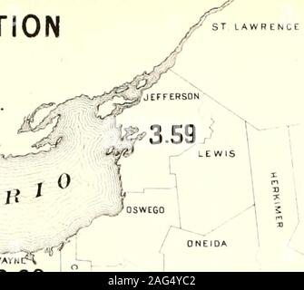 . Volkszählung des Staates New York für 1875. T^K^^^ Grafschaften. ("^ - Yates,:&gt; Cortland, Greene, Chautauqua, Tompkins, PerCt. 3.59 3 33 * ONDNOAOA, ONTARIO MAOISOlTl WASHIN6T0N | 4.14 JT CATTARAUGUS iCHAUTAUgUA YATES TDMPKINS - [3.13.70 4 l4l 3.02 3.99 icHtMlmer^o^ L. 3.24 OTSEGO 2.27 2.26 ruUTON 1 SARATOGA 2,92 ich MONTGDMtnV k Sctiuyler,, Hamilton, Jefferson, Wayne, Tioga, Ctienango, ich Fulton, Otsego, (Delaware,! Scfioharie, 46 -474849 50 51 I 52 I 53 1; 54 i 55 Ij 56. 57 i 58; 59 60 4,14 4,14 4,14 3,99 3,70 3,67 3,59 3,59 3,33 3 24 3,02 2,92 2,27 2,26 1,26 ICH SCHOH AlBANV "RI, £ 1.26 GREENE Stockfoto