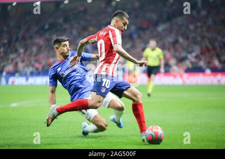 MADRID, Spanien - 26.Oktober 2019: Correa bei Atletico Madrid - Athletic Bilbao. Wanda Metropolitano Stadion, Madrid, 26. Oktober 2019. Stockfoto