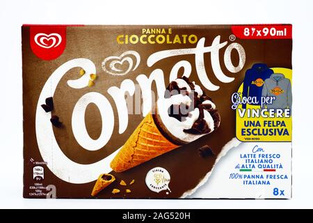 Cornetto Algida Eis. Cornetto Algida ist eine Marke von Unilever Stockfoto