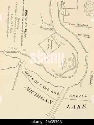 . Das Chicago Massaker von 1812: mit Abbildungen und historische Dokumente. -^. 142 ii APPKNDIX]&gt;. FORT DEARHORN RKCOKDS IN WASHINGTON. Stockfoto