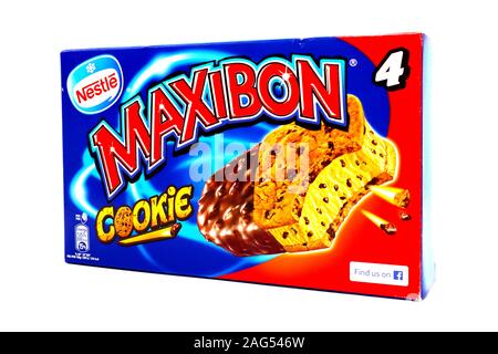 MAXIBON Eis. Maxibon ist eine Marke der Nestlé Stockfoto