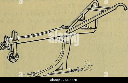 . Handbuch von Baugeräten, seine Kosten und Effizienz. Abb. 223. Vier bis acht Pferde. Gewicht, mit Schuh, 310 Pfund.. Abb. 224. Zwei Pferd Untergrund Pflug. Stockfoto