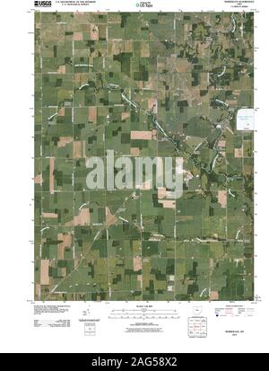 USGS TOPO Map Ohio OH Marseilles 20100809 TM Restoration Stockfoto