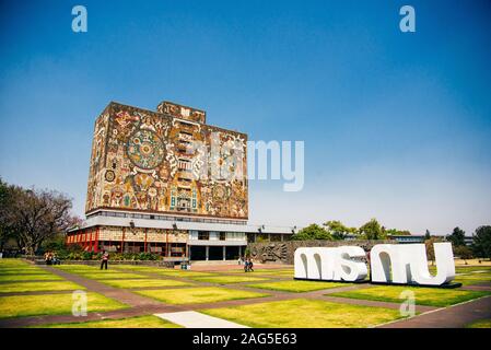 Central University City Campus der Universidad Nacional Autonoma de Mexico UNAM - UNESCO-Welterbe Stockfoto