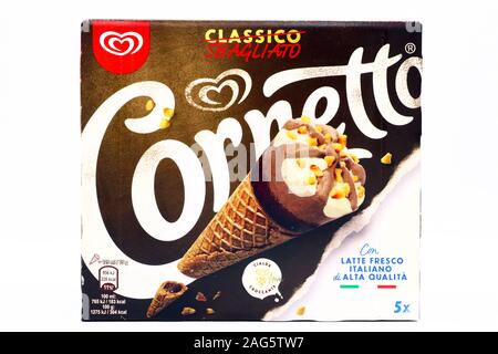Cornetto Algida Eis. Cornetto Algida ist eine Marke von Unilever Stockfoto
