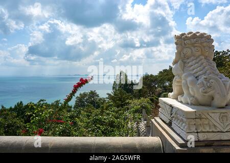 DA Nang, Vietnam - November 20, 2019: Tolle Aussicht über Da Nang von Linh Ung Pagoda in Son Tra Berg Stockfoto