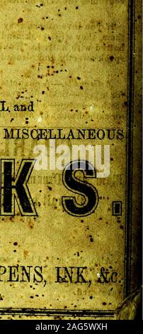 . Warrock von Virginia und North Carolina Almanach für das Jahr des Herrn 1865 [elektronische Ressource]: Der erste nach bissextile oder Schaltjahr, das 82-9 der amerikanischen Unabhängigkeit, und der Vierte der Konföderierten Staaten. Ich^.&& $ £ Mi. Stockfoto