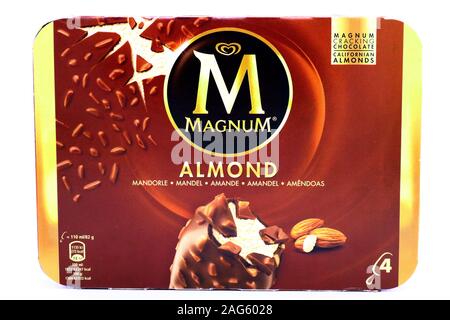 Algida Magnum Eis. Magnum Algida ist eine Marke von Unilever Stockfoto