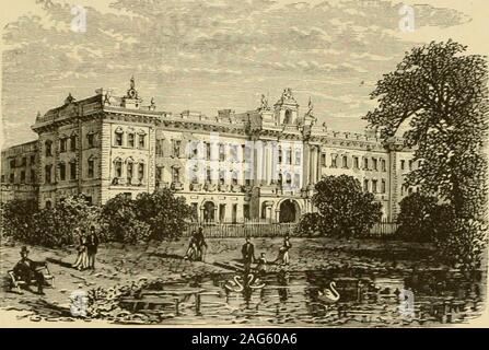 . Die Erde und ihre Bewohner... am meisten verehrten. Es waserected von Wilhelm dem Eroberer, im Osten der Stadt und an den Ufern des theThames, auf einer Website vielleicht vorher von einer römischen Burg besetzt, für Münzen von theEmpire und die Fundamente der Wände, geglaubt, sehr alten, haben discoveredthere wurde. Blick über den breiten Wassergraben der Festung, jetzt als einen Garten anddrill - Boden gelegt, es erhebt sich kühn und eommandingly der glorreichen alten Haufen Bekannte asder Weißen Turm. Dieses halten Der anoient Festung, in seiner einfachen Erhabenheit, kontrastiert die meisten vorteilhaft mit den anspruchsvollen buildin Stockfoto