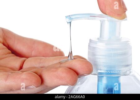 Flüssige Seife, isoliert Stockfoto