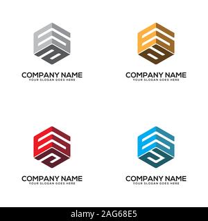 GA schreiben Logo Designs, ursprüngliche Name logo Vektor Stock Vektor