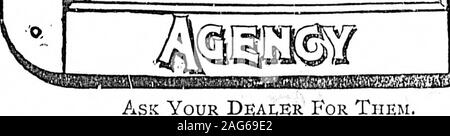 . Tägliche Kolonisten (1897-04-22). -, Unddem Schuh getragen beschließt, seine Form, sowie asits Komfort. Es gibt mehr Sorgfalt verwendet - Mehr timespent-in Shaping: Slater, und iShocs intaking der stretcli aus dem Leder so itVv^ krank, dass Form behalten, als in der entiremaking von normalen Schuhen. Der Goodyear Welt Prozess lässt zu, dass der thisfine Modellierung und der Stempel auf dem soleensures des Trägers tbc-e verborgene Qualitäten. Eine Variable für jedes Paar von Slater Shoestells des Leders. $ 3-50, 4-50 $ und $ 5,50 pro Paar.. Fragen Sie Ihren oder Ihnen. Abonnieren Sie die halb - wöchentliche Kolonisten. Stockfoto