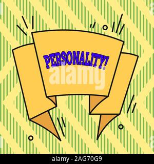 Konzeptionelle Handschrift zeigt Persönlichkeit. Konzept, d. h. Kombination Merkmale, bilden Personen mit Charakter Asymmetrische ungleichmäßig geformte Pa Stockfoto