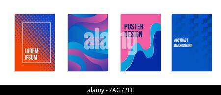 Moderne abstrakte umfasst helle Farben Stock Vektor