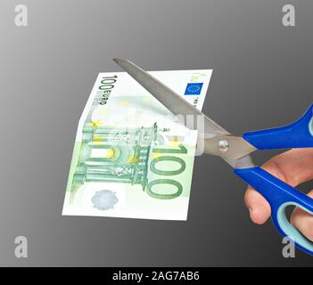 Metapher der Fonds Absturz Stockfoto