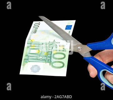 Metapher der Fonds Absturz Stockfoto