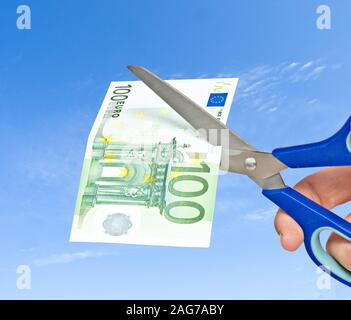 Metapher der Fonds Absturz Stockfoto