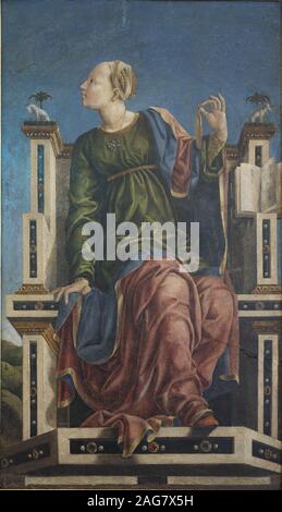 Die Muse Urania, ca 1457. In der Sammlung der Pinacoteca Nazionale, Ferrara gefunden. Stockfoto