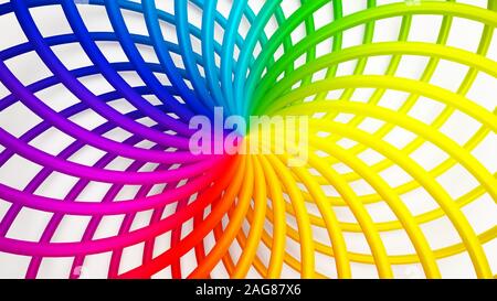 Regenbogen Hintergrund. 3D-Illustration 3D-Rendering Stockfoto
