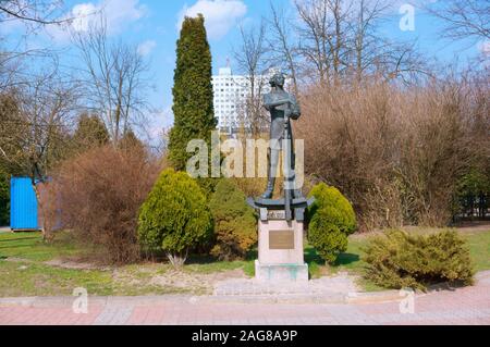 Peter der Große Botschaft in Koenigsberg Denkmal für Peter den Großen in Kaliningrad, Kaliningrad, Russland, Osteuropa, 6. April 2019 Stockfoto