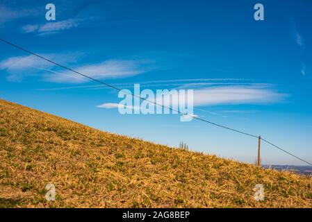 Panorama der Weinberge. Leibnitz Gebiet südlich Steiermark Ort Stockfoto