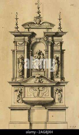 . Diversi ornamenti capricciosi pro depositi o vtilisimi altari, einem Virtuosen. Stockfoto