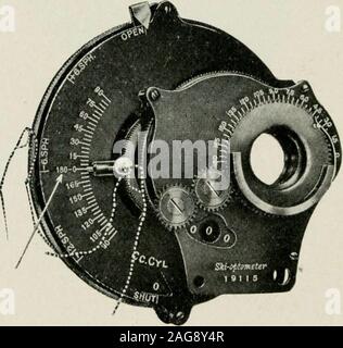 . Lichtbrechung und muskulären Ungleichgewicht, wie durch den Einsatz der Ski vereinfacht - optometer. arlyobtained. Für die Bequemlichkeit der Oper - Tor, alle Minus oder konkav sphärischen Kräfte areindicated in Rot; während Plus, oder konvexen Pow-ers, werden weiß angezeigt. [8] Brechungsindex und muskuläre Ungleichgewicht das Instrument auch mit anopaque oder leere Disk, die intoposition vor den Augen öffnen von settingthe Zeiger der zusätzlichen Festplatte atshut (Bild zur Verfügung gestellt wird. 3c.) fasst alle plus und minus sphericalpowers haben von Null auf 12D in Quartalen erreicht wurde, praktisch durch die o Stockfoto