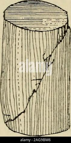 . Die Festigkeit der Werkstoffe; ein Lehrbuch für Ingenieure und Architekten. aus, d. h. Nicht awaist produzieren, wie im Bild angegeben. 2 für unlegierten Stahl. Wenn die Komprimierung Tests werden auf Flaschen, die soshort sind, dass buckUng Effekte werden praktisch eliminiert, thefailure erfolgt durch diagonal inFig schieben wie angegeben. 21, und für kürzere Exemplare noch Risse sometimesdevelop, die außen Teil verlassen zwei invertedcones. Einige Bemerkungen zu dieser Art von Ausfall für konkrete E 50 DIE STÄRKE DER MATERIALIEN wird auf S. 69 zu finden und Anwenden von Eisen zu werfen. Die schwierige - cul Stockfoto
