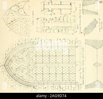 . Eine Analyse der Gothick Architektur: durch eine Reihe von nach oben von sieben hundert Beispiele für Türen, Fenster, etc. illustriert, und begleitet von Bemerkungen zu den verschiedenen Details eines kirchlichen Gebäudes. Eine ANALYSE DER GOTISCHEN * Architektur. V Fe Stockfoto