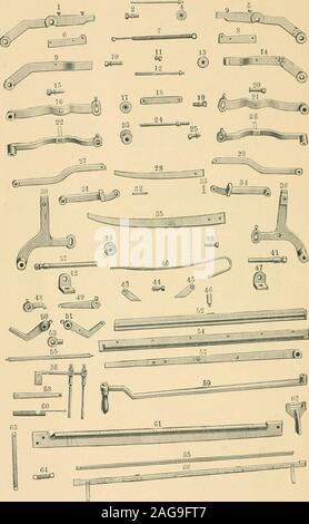 . Illustriert und beschreibenden Katalog von automatischen Maschinen Stricken... bin jetzt bereit zu stellen, kurzfristig alle Teile ofJ der Rippe und Gestaltung Maschinen und ich gerne ingiving an die Hersteller die folgenden Seiten bei whichwill fast alle Teile des Rib-Maschine, illustriert, nummerierte und mit Namen bezeichnete, für die Bequemlichkeit der wishingto Bestellung gefunden werden. Ich bin auch bereit, alle die verschiedenen Arten ofTiffany & Cooper und Campbell & Clute Platinen und Federn, sie stets auf Lager, so dass Bestellungen filledpromptly sein kann. Rippe MASCHINENTEILEN. 3. [Siehe folgende Pa Stockfoto