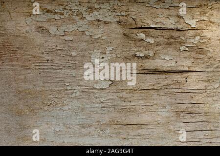 Alte Holz Hintergrund mit abblätternder Farbe. Stockfoto
