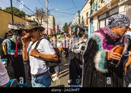 Mexiko Federal District Mexiko Stadt, Xochimilco Xaltocán Messe der Jungfrau der Schmerzen Stockfoto