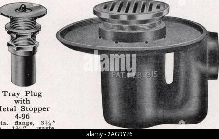 . Schiefer Armaturen und Produkte. Abflusssieb mit Kontermutter und Kupplung bei studienende Dia. Flansch, 4 withIV 2 Abfälle. Poliert.. Fach Stecker mit Metallanschlag 4-96 ø Flansch, 3 y4 mit I1/* Abfälle. Messing poliert. Doppel Entwässerung kombinierten Trap und Entleeren (Regierung) 4-97 Sieb Outletpreis 4 2 5 $ 3 $ 83 DIE STRUKTURELLEN SCHIEFER FIRMA Stockfoto