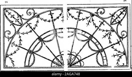 . Englisch Schmiedearbeiten aus dem XVII. und XVIII. Jahrhundert; eine historische und analytische Berücksichtigung der Entwicklung von Außen smithcraft. Stockfoto