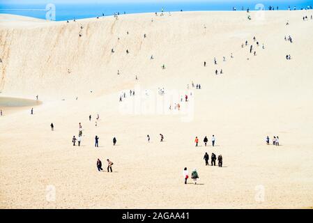 Die berühmten Sanddünen in Tottori Tottori Prefecture, westlichen Japan Stockfoto