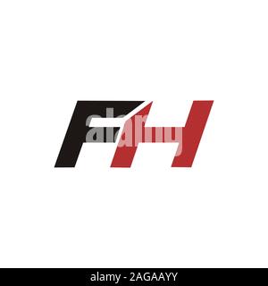 Initial fh oder HF-Logo vektor design Vorlage Stock Vektor