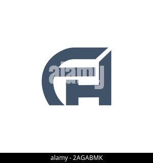 Initial fh oder HF-Logo vektor design Vorlage Stock Vektor