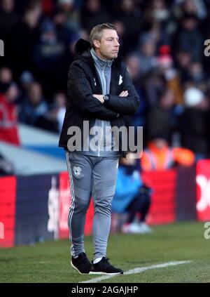 Cardiff City Manager Neil Harris während der Sky Bet Championship Match an der Elland Road, Leeds. Stockfoto