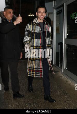 Dezember 17, 2019 Laurie Davidson bei Bauen-Serie über neue Film Katzen in NewYork. Dezember 17, 2019 sprechen. Credit: RW/MediaPunch Stockfoto