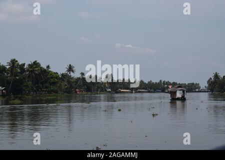 Backwaters in Kerala Alleppey Stockfoto