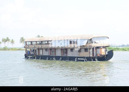 Premium Kreuzfahrten in Kerala Hausboot Backwaters Stockfoto